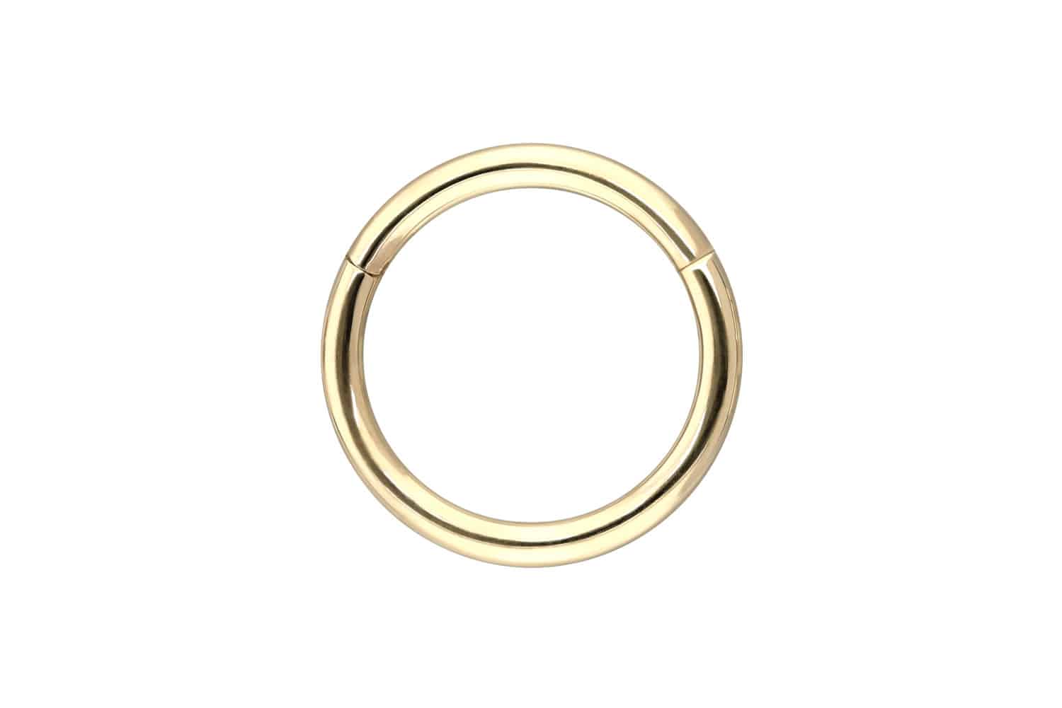 14/18 Karat Gold Segmentring Clicker von Piercingline