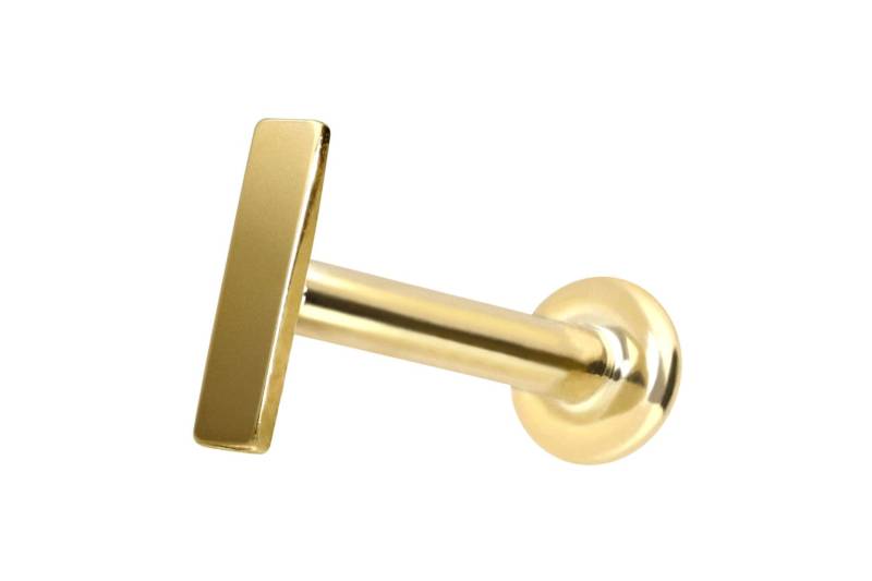 14 Karat Gold Labret mit Innengewinde BALKEN von Piercingline