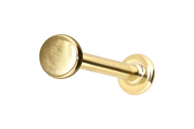 14 Karat Gold Labret mit Innengewinde DISC von Piercingline