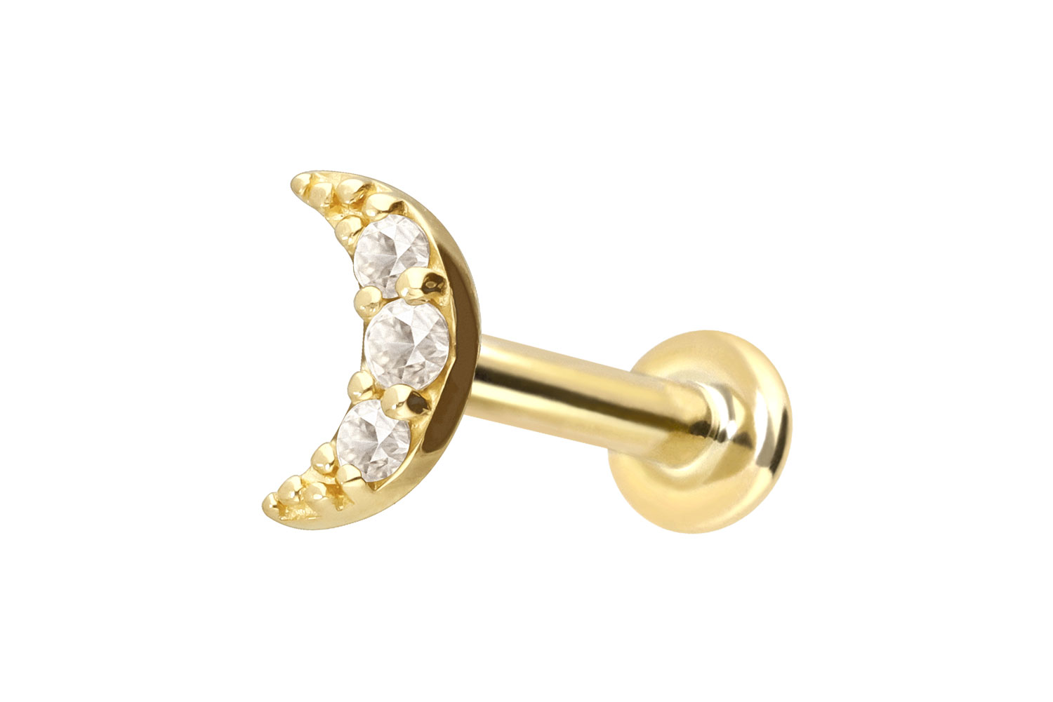 18 Karat Gold Labret mit Innengewinde DIAMANT-MOND 18 Karat Gold Labret mit Innengewinde DIAMANT-MOND von Piercingline