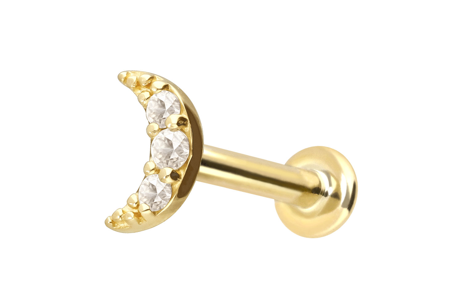 18 Karat Gold Labret mit Innengewinde DIAMANT-MOND 18 Karat Gold Labret mit Innengewinde DIAMANT-MOND von Piercingline