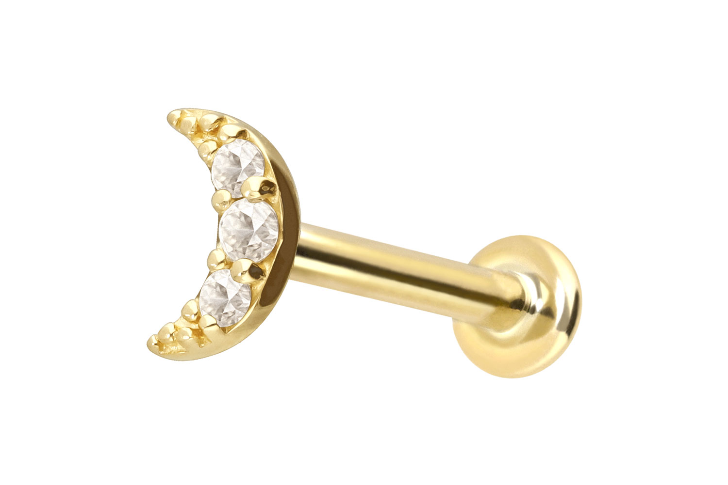 18 Karat Gold Labret mit Innengewinde DIAMANT-MOND 18 Karat Gold Labret mit Innengewinde DIAMANT-MOND von Piercingline