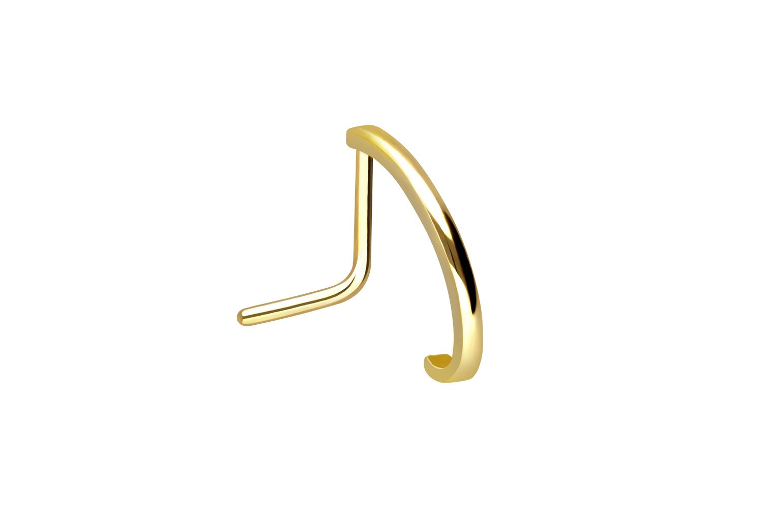 18 Karat Gold Nasenstecker SCHMALES DESIGN von Piercingline