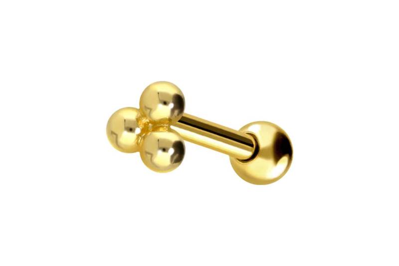 18 Karat Gold Ohrpiercing 3 KUGELN von Piercingline