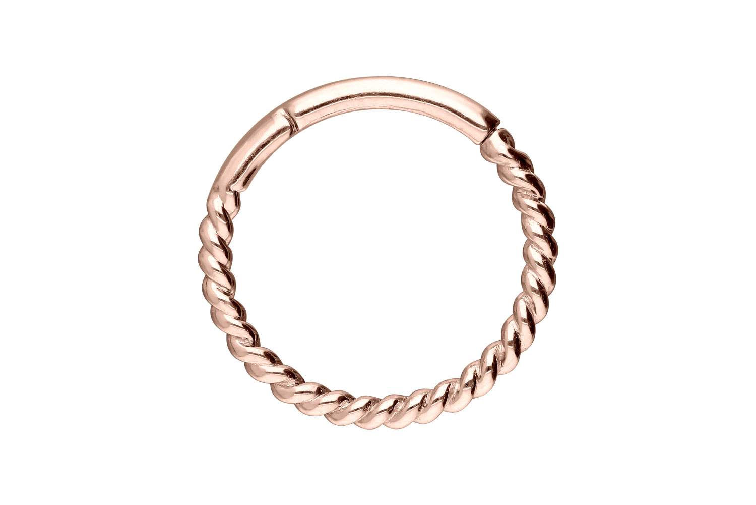 18 Karat Gold Segmentring Clicker GEDREHT 18 Karat Gold Segmentring Clicker GEDREHT von Piercingline