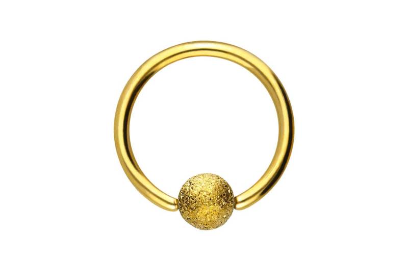Chirurgenstahl Klemmkugelring DIAMANTOPTIK von Piercingline
