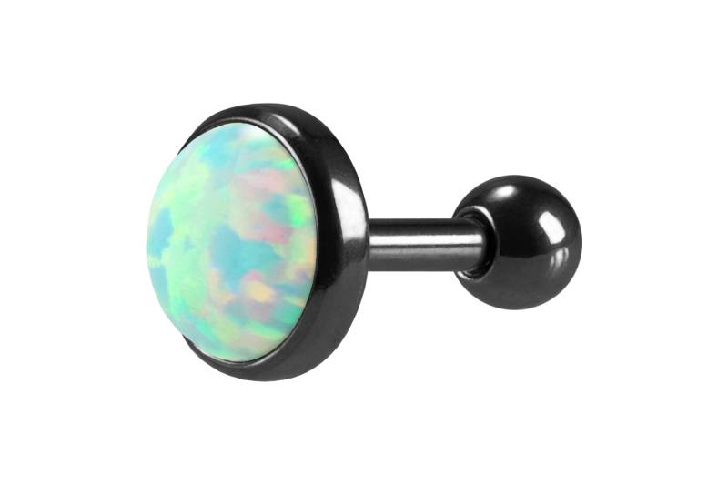 Chirurgenstahl Ohrpiercing SYNTHETISCHER OPAL ++SALE++ von Piercingline