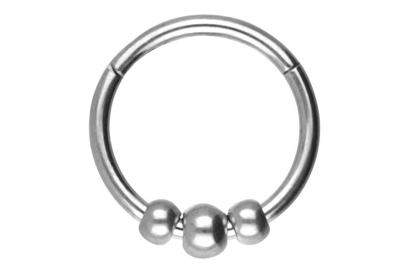 Chirurgenstahl Segmentring Clicker 3 KUGELN ++SALE++ von Piercingline