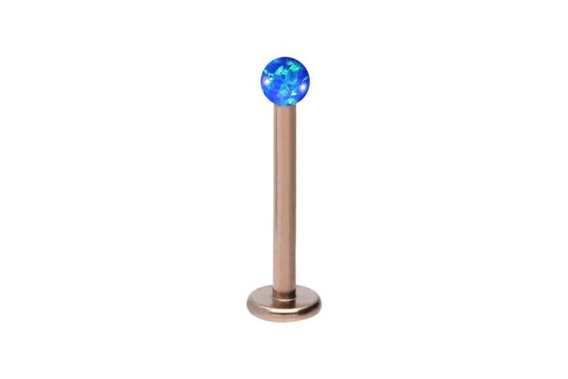 PIERCINGLINE Piercing-Set Titan Labret SYNTHETISCHER OPAL (Labrets / 1 Stk) von Piercingline