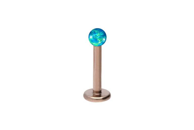 PIERCINGLINE Piercing-Set Titan Labret SYNTHETISCHER OPAL (Labrets / 1 Stk) von Piercingline