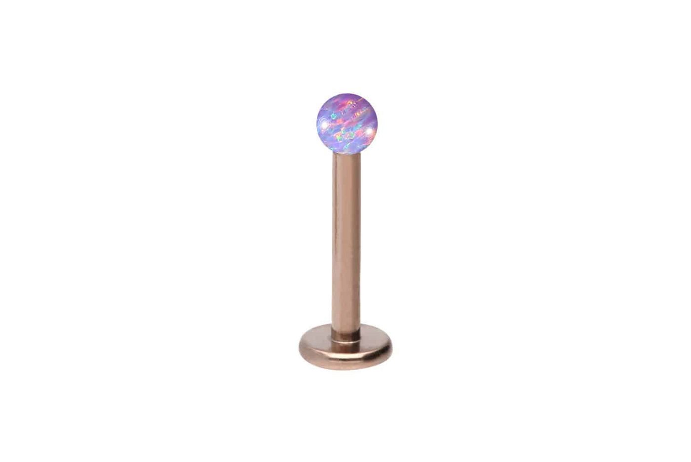 PIERCINGLINE Piercing-Set Titan Labret SYNTHETISCHER OPAL (Labrets / 1 Stk) von Piercingline