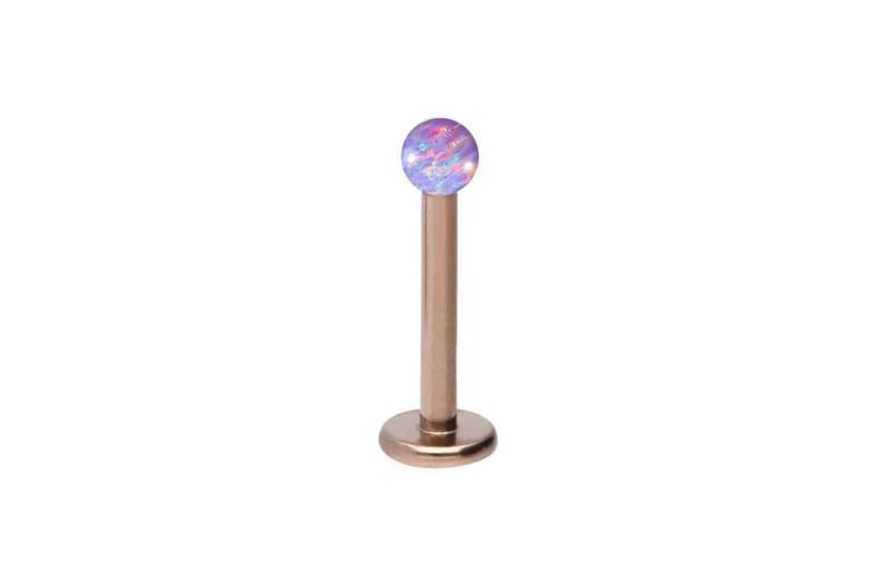 PIERCINGLINE Piercing-Set Titan Labret SYNTHETISCHER OPAL (Labrets / 1 Stk) von Piercingline