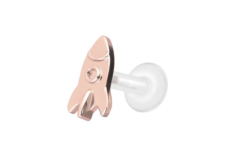PTFE Labret mit Innengewinde + Titan-Aufsatz RAKETE von Piercingline