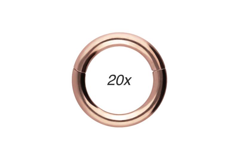 SET Chirurgenstahl Segmentring Clicker von Piercingline