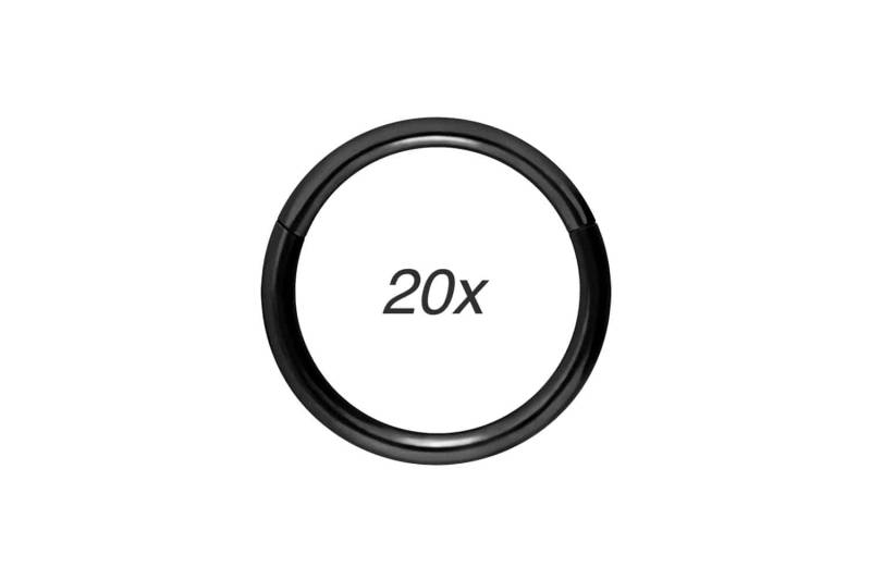 SET Chirurgenstahl Segmentring Clicker von Piercingline