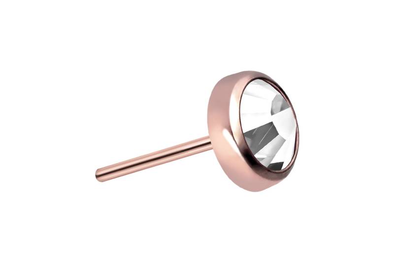 Titan Disc mit Push Pin KRISTALL von Piercingline