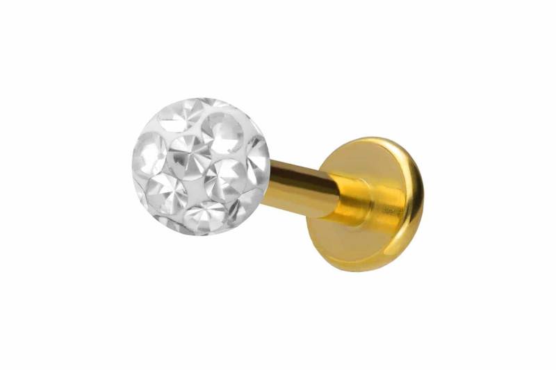 Titan Labret mit Innengewinde EPOXY-KUGEL von Piercingline