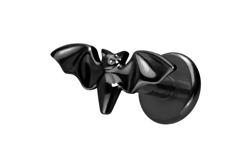 Titan Labret mit Innengewinde FLEDERMAUS von Piercingline