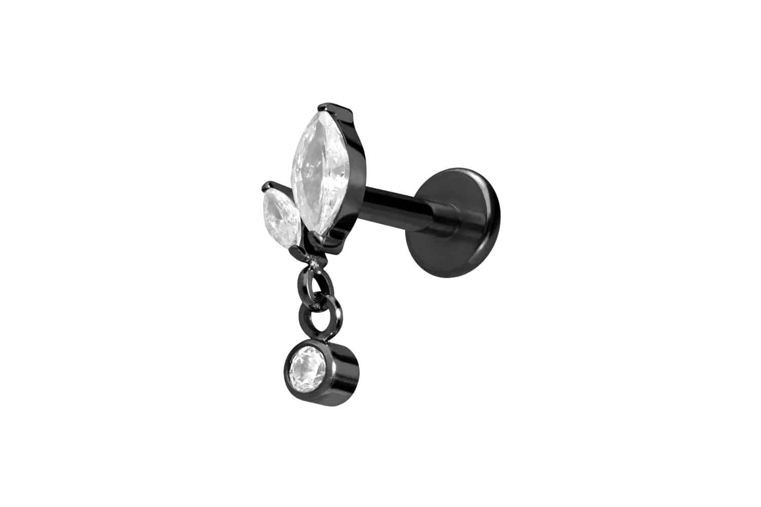 Titan Labret mit Innengewinde KNOSPE + KRISTALL Titan Labret mit Innengewinde KNOSPE + KRISTALL von Piercingline