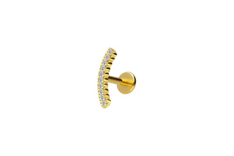Titan Labret mit Innengewinde KRISTALLBOGEN von Piercingline
