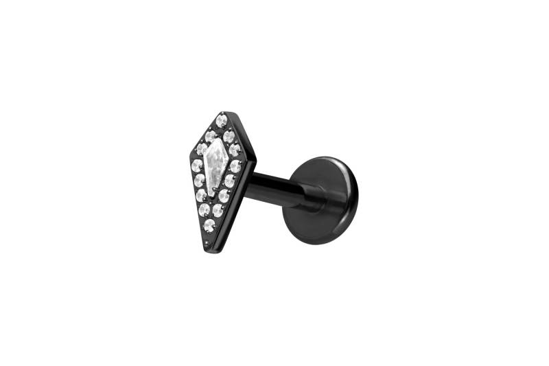 Titan Labret mit Push Fit KRISTALLSCHILD von Piercingline