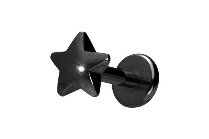 Titan Labret mit Push Fit STERN von Piercingline