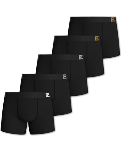 Pierre Calvini Herren Hipster Boxershorts 8er Pack Gr. XXL, Schwarz von Pierre Calvini