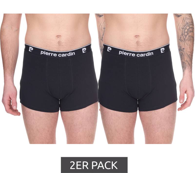 2er Pack Pierre Cardin Herren Baumwoll-Boxershorts Unterwäsche 200587 Schwarz von Pierre Cardin