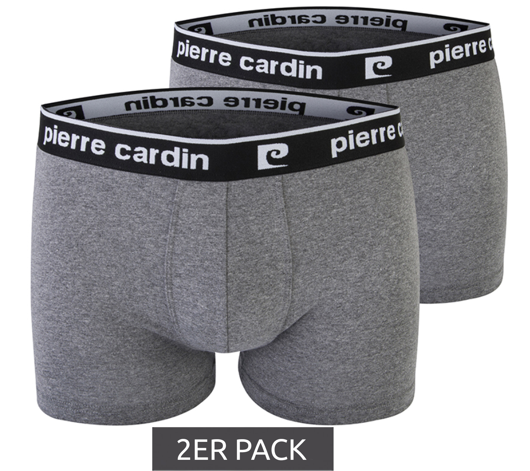 2er Pack Pierre Cardin Herren Boxershorts Unterwäsche Grau von Pierre Cardin