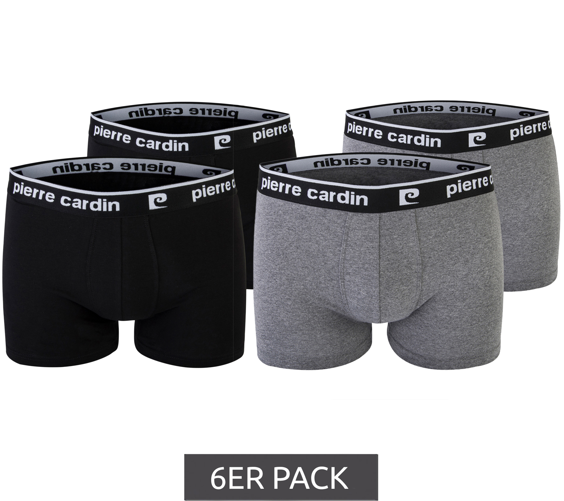 6er Pack Pierre Cardin Herren Boxershorts Unterwäsche in verschiedenen Farben von Pierre Cardin