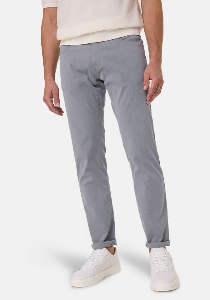 Pierre Cardin 5-Pocket-Hose Lyon Tapered Flachgewebe Baumwoll-Stretch, superleicht von Pierre Cardin