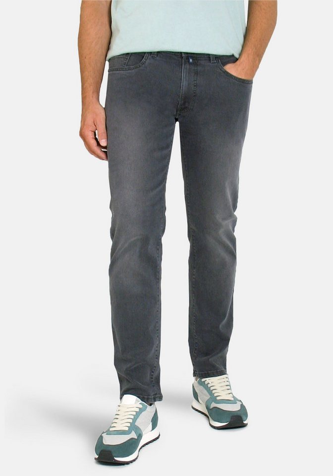 Pierre Cardin 5-Pocket-Jeans Lyon Tapered Futureflex Stretch-Denim, dunkelgrau von Pierre Cardin