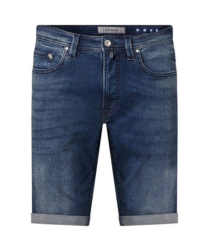 Pierre Cardin 5-Pocket-Jeans PIERRE CARDIN LYON BERMUDA dark blue used buffies 34520 8128.6814 - von Pierre Cardin