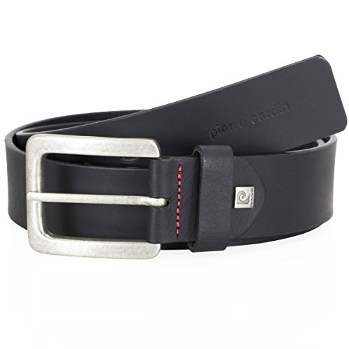 Pierre Cardin Belts Herren Echt Leder 1070091.010 Gürtel, Schwarz (10 Schwarz), 105 von Pierre Cardin