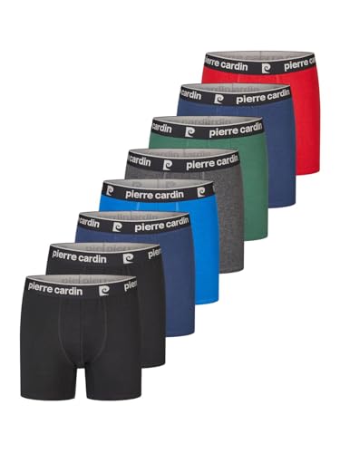 Pierre Cardin Boxershorts Herren 8er Pack Baumwolle Basic Trunks Unterhosen Unterwäsche Retroshorts Set Boxer Shorts Stretch, Größe:XL, Farbe:Pack 5 von Pierre Cardin
