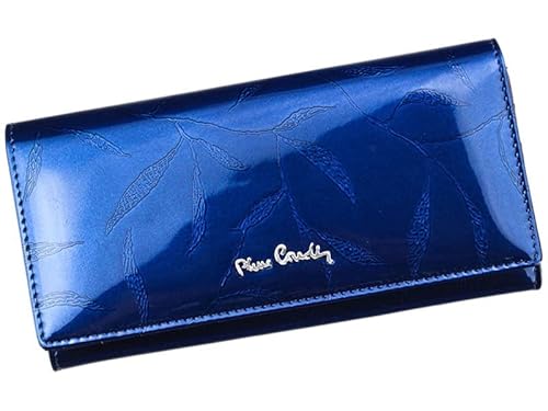 Pierre Cardin Brieftasche für Damen aus 100% Naturleder Lackiert 18,5 x 10 x 3 cm Für 9 Karten 2 Scheinfächer 1 Münzfach Farbe Blau Pierre Cardin Brieftasche für Damen aus 100% Naturleder Lackiert 18,5 x 10 x 3 cm Für 9 Karten 2 Scheinfächer 1 Münzfach Farbe Blau von Pierre Cardin