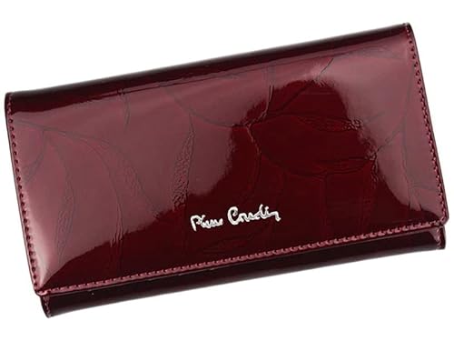 Pierre Cardin Brieftasche für Damen aus 100% Naturleder mit glänzender Oberfläche 17,5 x 9,5 x 3,3 cm für bis zu 10 Karten 21 Scheinfächer 2 Münzfächer Farbe Burgunderrot Pierre Cardin Brieftasche für Damen aus 100% Naturleder mit glänzender Oberfläche 17,5 x 9,5 x 3,3 cm für bis zu 10 Karten 21 Scheinfächer 2 Münzfächer Farbe Burgunderrot von Pierre Cardin