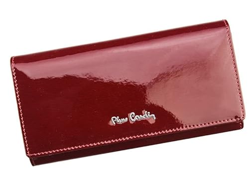 Pierre Cardin Brieftasche für Damen aus 100% Naturleder mit glänzender Oberfläche 17,5 x 9,5 x 3,3 cm für bis zu 10 Karten 21 Scheinfächer 2 Münzfächer Farbe Rot Pierre Cardin Brieftasche für Damen aus 100% Naturleder mit glänzender Oberfläche 17,5 x 9,5 x 3,3 cm für bis zu 10 Karten 21 Scheinfächer 2 Münzfächer Farbe Rot von Pierre Cardin