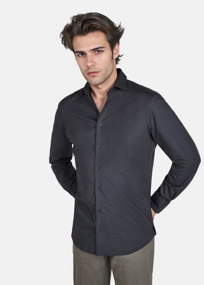 Pierre Cardin Businesshemd mit Knopfleiste von Pierre Cardin