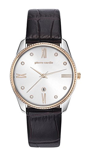 PIERRE CARDIN Damen Analog Quarz Uhr mit Leder Armband PC107572F04 von Pierre Cardin