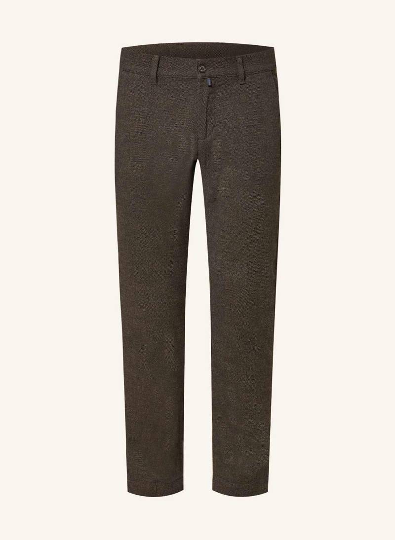 Pierre Cardin Chino Calais Tapered Fit braun von Pierre Cardin