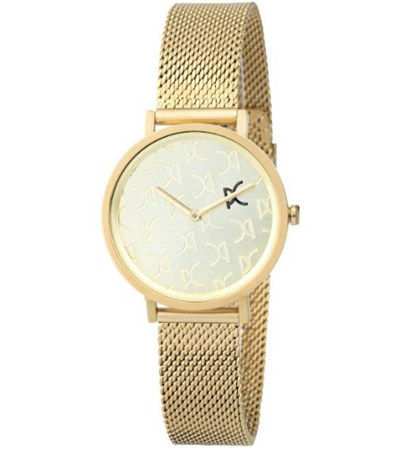 Pierre Cardin Damen Armband-Uhr mit Marken-Kürzel auf dem Ziffernblatt analoge Quarz-Uhr mit Edelstahl-Armband 3ATM 31mm CBV.1518 Gold von Pierre Cardin