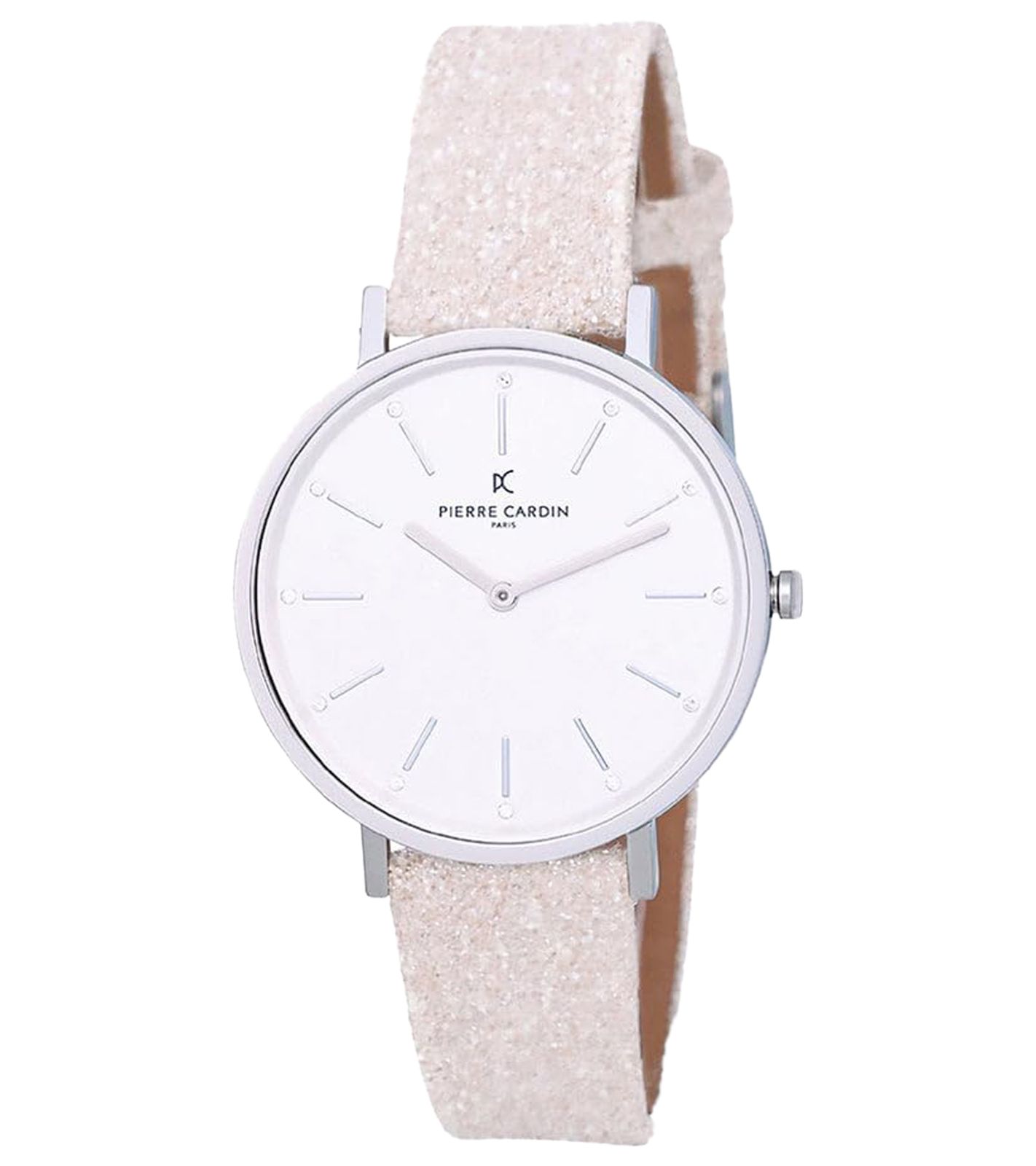 Pierre Cardin Damen Armband-Uhr schlichtes Ziffernblatt analoge Quarz-Uhr glitzerndes Leder-Armband 3ATM 36mm CBV.1115 Silber Pierre Cardin Damen Armband-Uhr schlichtes Ziffernblatt analoge Quarz-Uhr glitzerndes Leder-Armband 3ATM 36mm CBV.1115 Silber von Pierre Cardin