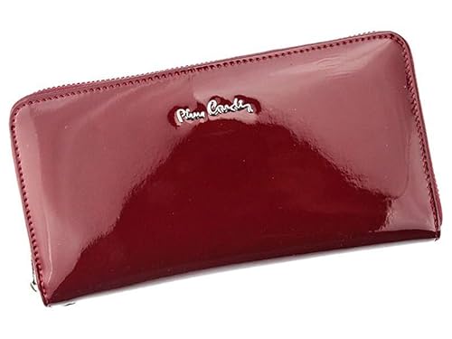 Pierre Cardin Damen Geldbörse aus Echtem Leder – Portemonnaie - Elegant und Geräumig Geldbeutel – Rot – 20 x 11 x 4 cm von Pierre Cardin