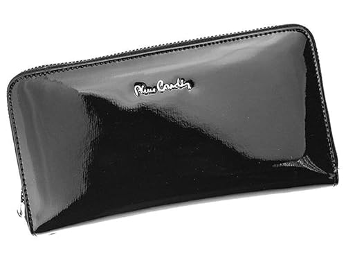 Pierre Cardin Damen Geldbörse aus Echtem Leder – Portemonnaie - Elegant und Geräumig Geldbeutel – Schwarz– 20 x 11 x 4 cm von Pierre Cardin