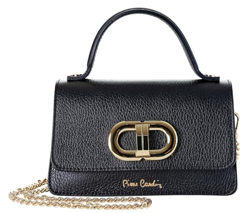 Pierre Cardin Damen Tasche Echt Leder Klein Umhängetasche Damen Umhängetasche Multifunktion Elegant Damen Umhängetasche Multifunktions Schultertaschen, Schwarz Pierre Cardin Damen Tasche Echt Leder Klein Umhängetasche Damen Umhängetasche Multifunktion Elegant Damen Umhängetasche Multifunktions Schultertaschen, Schwarz von Pierre Cardin