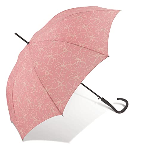Pierre Cardin Damen Regenschirm Stockschirm mit Automatik Filière flamingo plume von Pierre Cardin