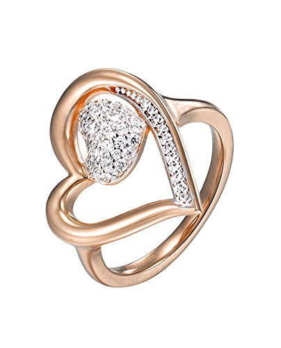 Pierre Cardin Damen-Ring Pont des Arts Messing Zirkonia weiß Brillantschliff Gr. 57 (18.1) - PCRG00469C180 von Pierre Cardin