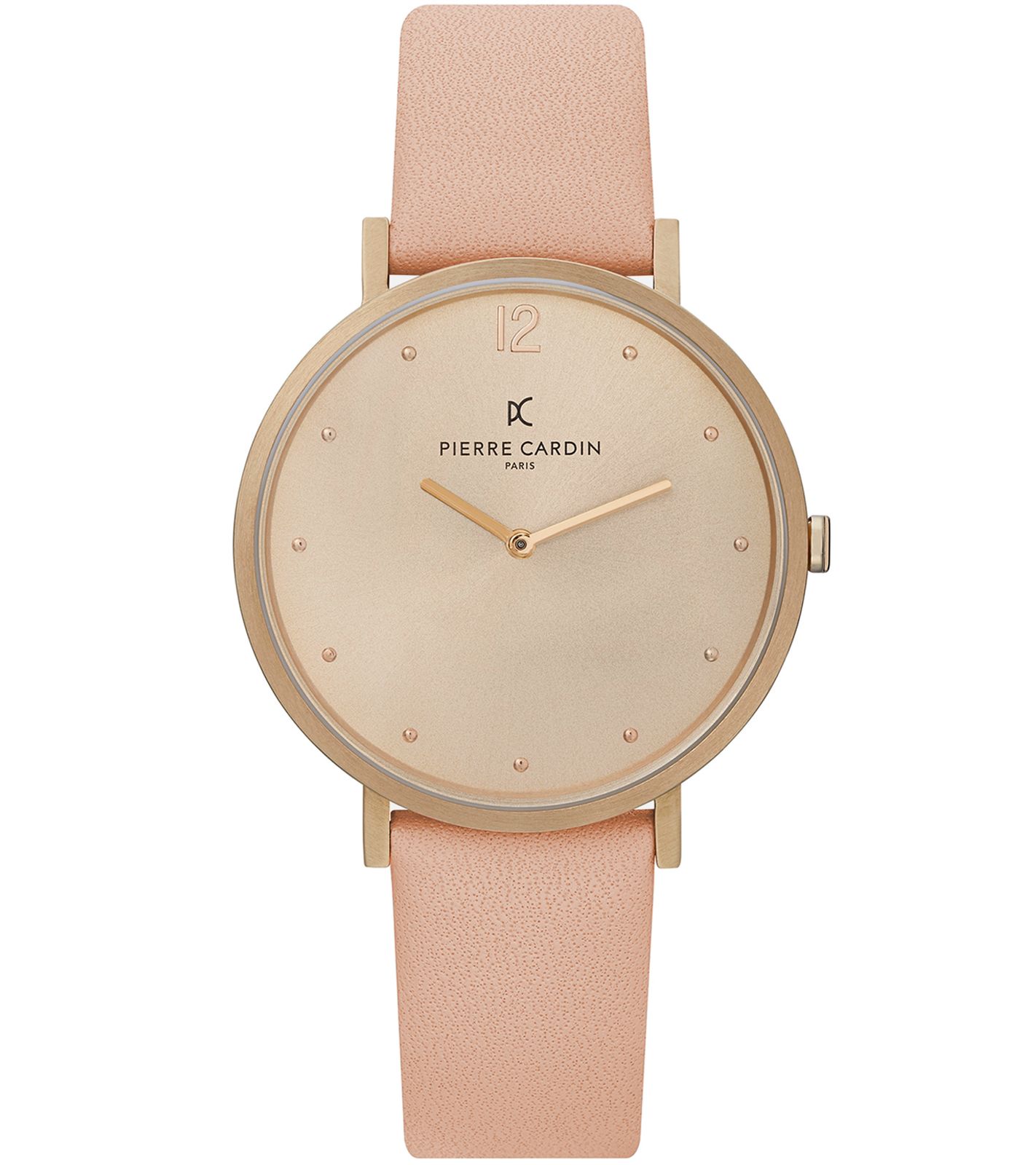 Pierre Cardin Damen schlichte Armband-Uhr analoge Quarz-Uhr mit Leder-Armband 3ATM 39mm CBV.1010 Altrosa/Gold Pierre Cardin Damen schlichte Armband-Uhr analoge Quarz-Uhr mit Leder-Armband 3ATM 39mm CBV.1010 Altrosa/Gold von Pierre Cardin