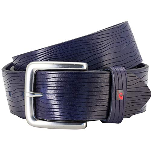 Pierre Cardin Gürtel Herren Ledergürtel Herren Gürtel Herren, Vollrindleder, 40 mm breit, Farbe/Color:blau, Size US/EU:Bundweite 150 cm Gesamtlänge 165 cm W 55 XXXXXL von Pierre Cardin